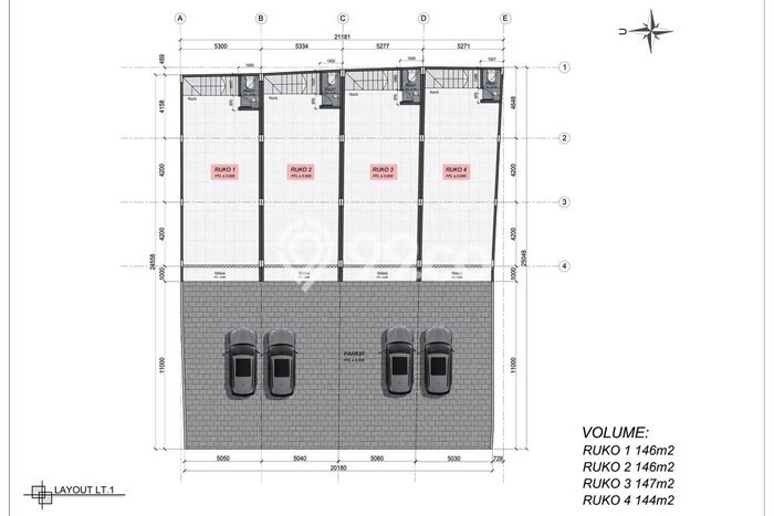 Ruko Komersial Dijual di Denpasar Barat Denpasar LT 146m2 & LB 129m2 Ruko Komersial Dijual di Denpasar Barat Denpasar LT 146m2 & LB 129m2