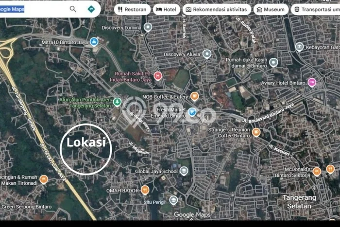 Untuk Dijual Tanah 541m2 di Bintaro, Tangerang Selatan Untuk Dijual Tanah 541m2 di Bintaro, Tangerang Selatan