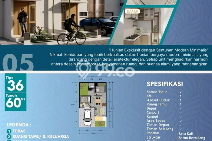 Rumah Budget Favorit Siap Huni Area Teras LT 60m2 Rumah Budget Favorit Siap Huni Area Teras LT 60m2