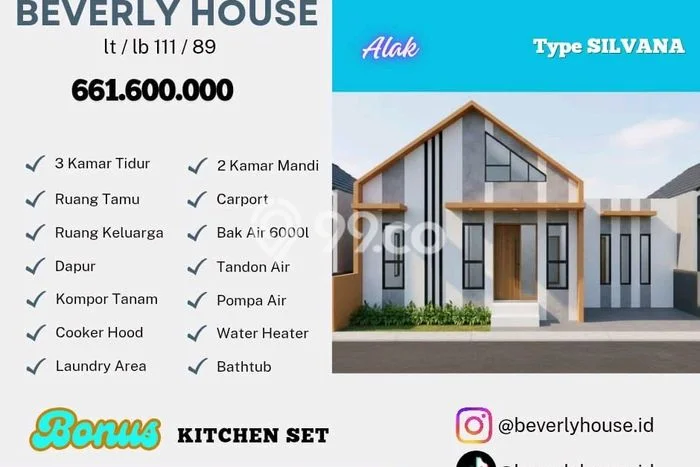 Rumah Strategis Modern Lb 89m2 di Alak, Kupang Rumah Strategis Modern Lb 89m2 di Alak, Kupang