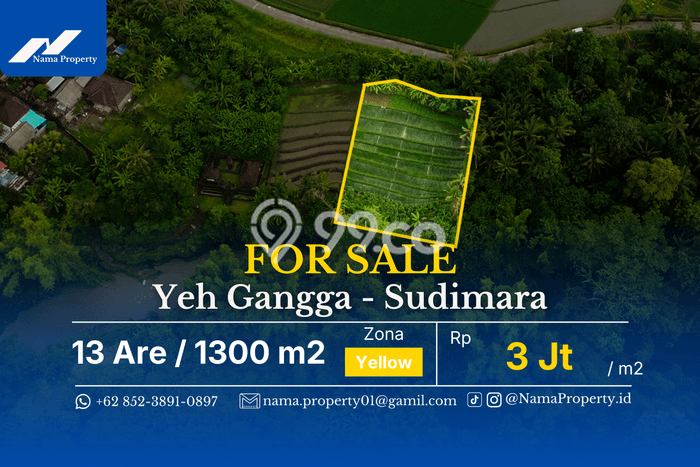 Tanah Dijual di Tabanan Seluas 1300m2 Strategis Tanah Dijual di Tabanan Seluas 1300m2 Strategis