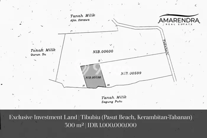 Untuk Dijual Tanah di Tabanan, Luas 300m2 SHM Untuk Dijual Tanah di Tabanan, Luas 300m2 SHM