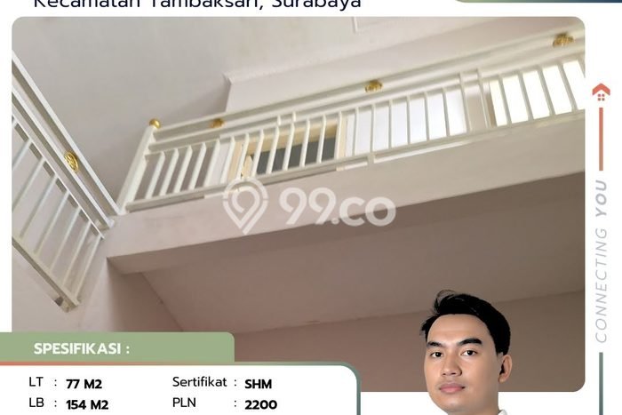 Hunian Cantik Modern Lb 154m2 di Tambaksari, Surabaya Hunian Cantik Modern Lb 154m2 di Tambaksari, Surabaya