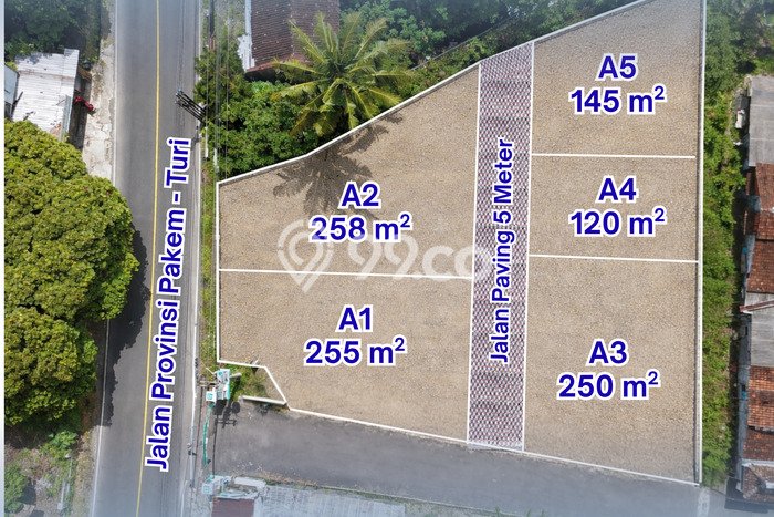 Lahan Dijual Lokasi Pakem, Sleman dengan Luas Tanah 258m2 dan Status SHM Lahan Dijual Lokasi Pakem, Sleman dengan Luas Tanah 258m2 dan Status SHM