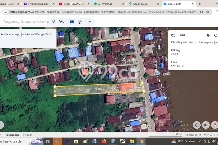 Tanah Dijual Lokasi Loa Kulu, Kutai Kartanegara dengan Luas Tanah 1617m2 dan Status SHM Tanah Dijual Lokasi Loa Kulu, Kutai Kartanegara dengan Luas Tanah 1617m2 dan Status SHM