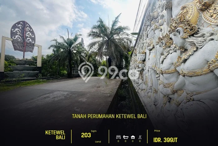 Kavling Tanah untuk Dijual di Ketewel, Gianyar, Luas 203m2 Kavling Tanah untuk Dijual di Ketewel, Gianyar, Luas 203m2