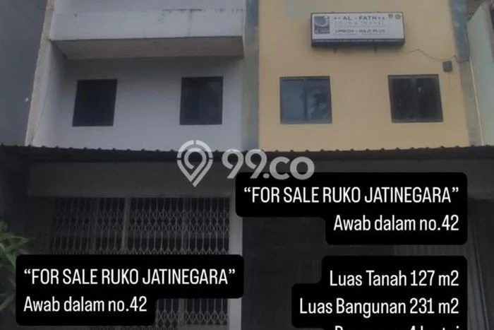 Ruko Dijual Lokasi Emas di Jatinegara Luas 134m2 Ruko Dijual Lokasi Emas di Jatinegara Luas 134m2
