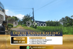 Dijual Tanah Lokasi Merjosari, Malang Seluas 85m2 Dijual Tanah Lokasi Merjosari, Malang Seluas 85m2