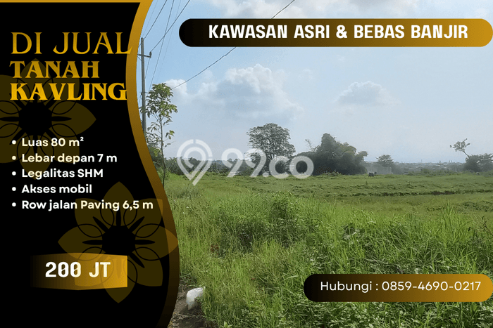 Tanah Dijual Area Strategis di Bandulan Malang 80m2 Tanah Dijual Area Strategis di Bandulan Malang 80m2