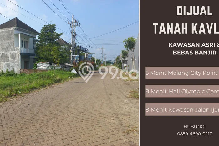 Tanah Komersial Dijual di Sukun Malang 80m2 Tanah Komersial Dijual di Sukun Malang 80m2
