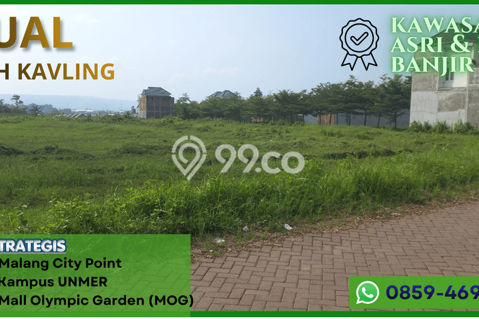 Tanah Komersial Dijual di Sukun Malang 80m2 Tanah Komersial Dijual di Sukun Malang 80m2