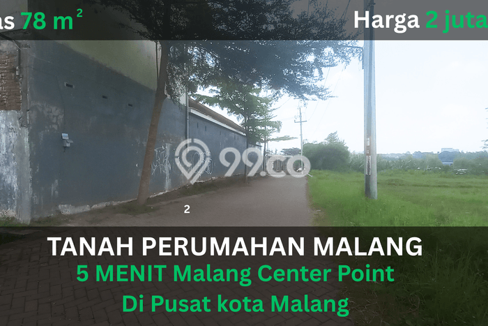 Tanah Dijual Lokasi Sukun, Malang dengan Luas Tanah 80m2 dan Status SHM Tanah Dijual Lokasi Sukun, Malang dengan Luas Tanah 80m2 dan Status SHM