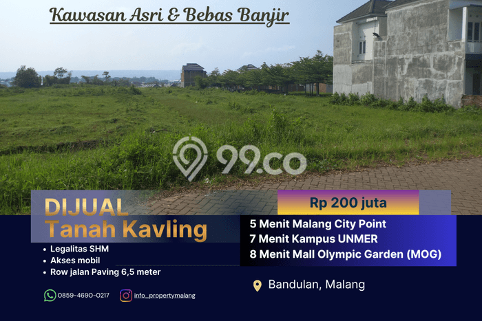 Lahan Strategis di Sukun Dijual dengan Luas 80m2 Lahan Strategis di Sukun Dijual dengan Luas 80m2