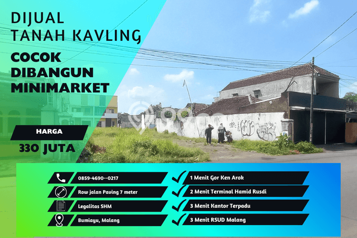 Tanah Kavling Dijual di Bumiayu, Malang dengan Luas Tanah 60m2 Tanah Kavling Dijual di Bumiayu, Malang dengan Luas Tanah 60m2