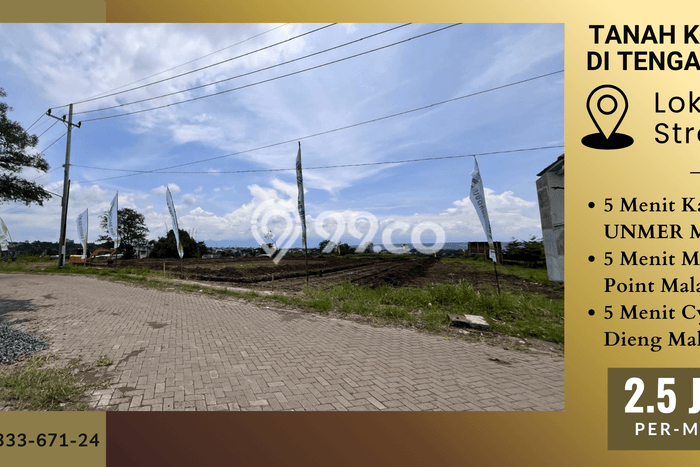 Kavling Tanah untuk Dijual di Bandulan, Malang, Luas 76m2 Kavling Tanah untuk Dijual di Bandulan, Malang, Luas 76m2