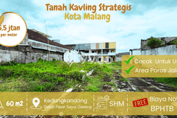 Tanah untuk Dijual di Kedungkandang Malang Luas 60m2 Tanah untuk Dijual di Kedungkandang Malang Luas 60m2