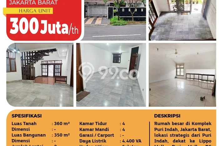Disewakan Hunian Konsep Minimalis di Kembangan Jakarta Barat dengan 4 Kamar Disewakan Hunian Konsep Minimalis di Kembangan Jakarta Barat dengan 4 Kamar