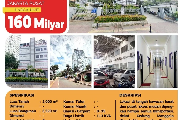 Dijual Kantor di Tanah Abang, Jakarta Pusat Harga Penawaran Spesial Dijual Kantor di Tanah Abang, Jakarta Pusat Harga Penawaran Spesial