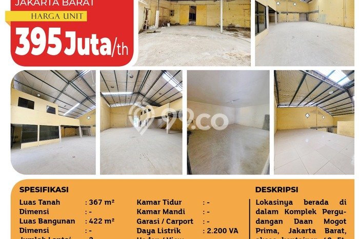 Unit Gudang Disewakan di Daan Mogot di Area Ramai & Strategis Unit Gudang Disewakan di Daan Mogot di Area Ramai & Strategis