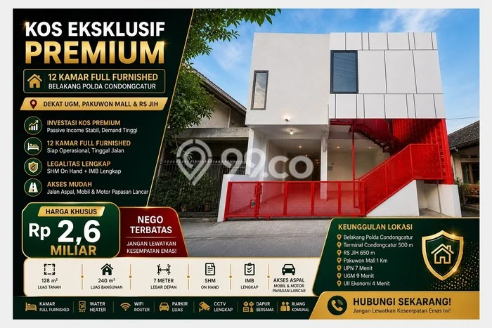Cocok Untuk Investasi! For Sale Kost di Pogung 12 Kamar Cocok Untuk Investasi! For Sale Kost di Pogung 12 Kamar