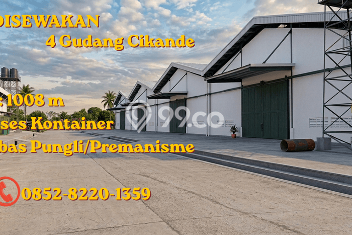 Unit Gudang disewakan di Cikande Serang dengan LT 1008m2 / LB 1008m2 Unit Gudang disewakan di Cikande Serang dengan LT 1008m2 / LB 1008m2