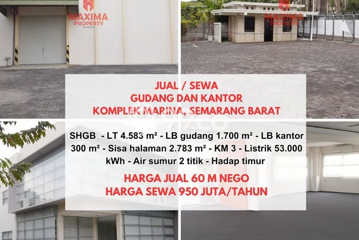 Gudang Disewakan di Area Ramai Semarang Barat, Semarang Gudang Disewakan di Area Ramai Semarang Barat, Semarang