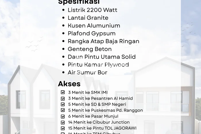 Hunian Nyaman Asri 3 KT Siap Huni di Pondok Ranggon Jakarta Timur Hunian Nyaman Asri 3 KT Siap Huni di Pondok Ranggon Jakarta Timur