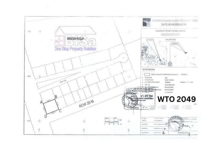 Tanah Dijual Lokasi Batam Kota, Batam dengan Luas Tanah 709m2 dan Status - Tanah Dijual Lokasi Batam Kota, Batam dengan Luas Tanah 709m2 dan Status -