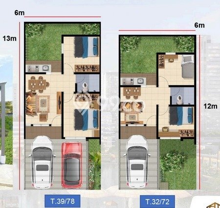 Hunian Cantik Modern Lb 39m2 di Babelan, Bekasi Hunian Cantik Modern Lb 39m2 di Babelan, Bekasi