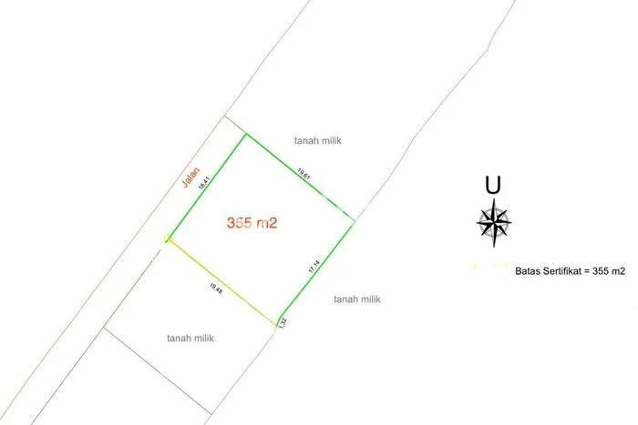 Tanah Kavling Dijual di Kedungu, Tabanan dengan Luas Tanah 355m2 Tanah Kavling Dijual di Kedungu, Tabanan dengan Luas Tanah 355m2
