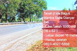 Tanah Dijual Area Strategis di Saba Gianyar 1000m2 Tanah Dijual Area Strategis di Saba Gianyar 1000m2