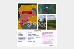 Dijual Tanah di Sukabumi, Luas 31312m2 SHM Dijual Tanah di Sukabumi, Luas 31312m2 SHM