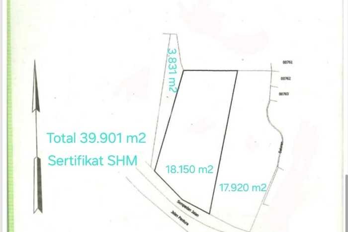 Tanah untuk Dijual Lokasi Kandeman, Batang Luas 40000m2 SHM Tanah untuk Dijual Lokasi Kandeman, Batang Luas 40000m2 SHM