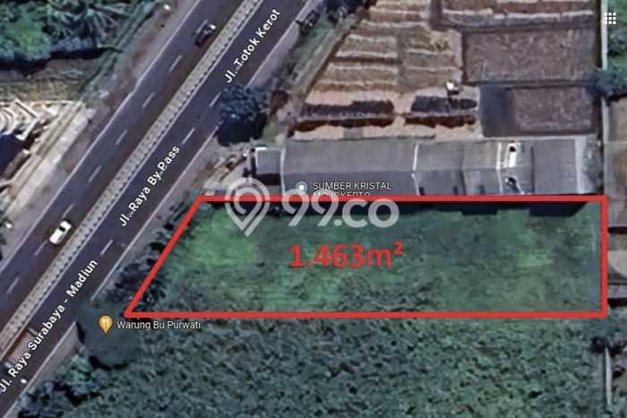 Tanah Dijual Lokasi Strategis di Mojokerto dengan Luas 1463m2 Tanah Dijual Lokasi Strategis di Mojokerto dengan Luas 1463m2