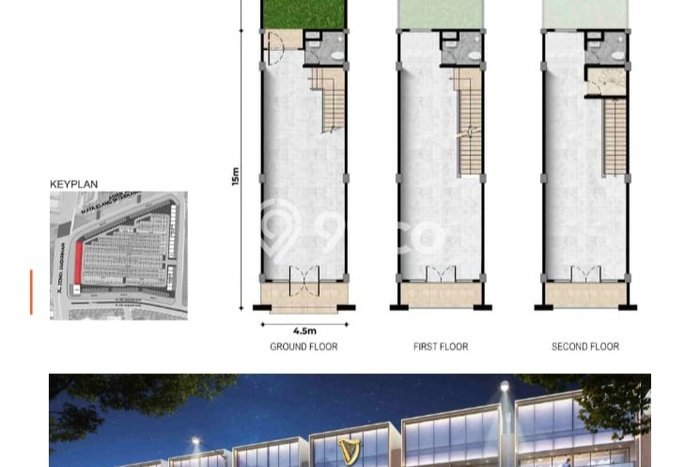 Ruko Area Premium Kawasan , Luas 202m2m², Jalan Utama Ruko Area Premium Kawasan , Luas 202m2m², Jalan Utama