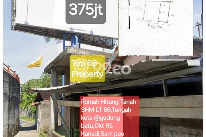 Rumah Nyaman 2 KT LB 80m2 Kondisi Bagus di Gedung Batu Rumah Nyaman 2 KT LB 80m2 Kondisi Bagus di Gedung Batu