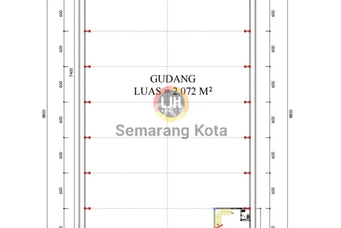 Untuk Disewa Gudang di Ngaliyan Semarang LT 2640m2, LB 2254m2 Untuk Disewa Gudang di Ngaliyan Semarang LT 2640m2, LB 2254m2