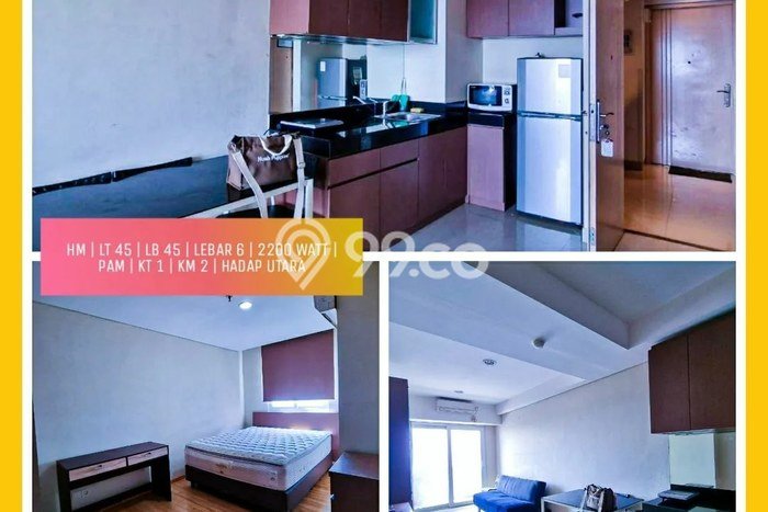 Apartemen Minimalis untuk Disewa, 1 Kamar di Semarang Apartemen Minimalis untuk Disewa, 1 Kamar di Semarang