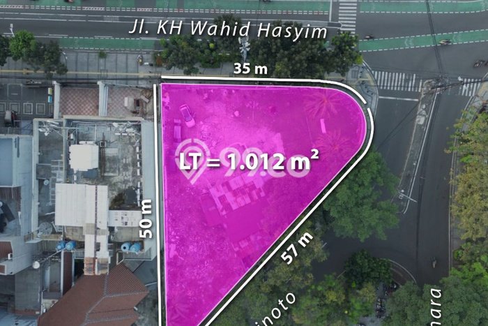 Dijual Tanah di Menteng Jakarta Pusat Luas 1012m2 - Dijual Tanah di Menteng Jakarta Pusat Luas 1012m2 -