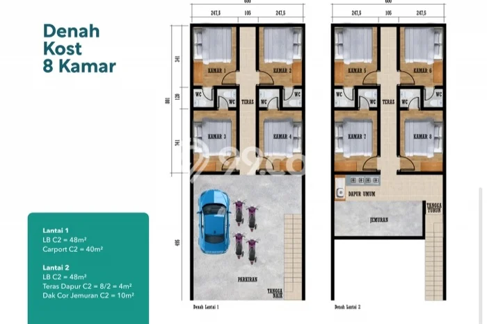 Kost Dijual Lokasi Cileunyi, Bandung, 0 KT, 8 KM, 75m2 Kost Dijual Lokasi Cileunyi, Bandung, 0 KT, 8 KM, 75m2