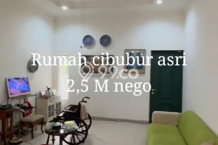 Rumah Luas Asri 3 KT Siap Pakai di Cibubur Bekasi Rumah Luas Asri 3 KT Siap Pakai di Cibubur Bekasi