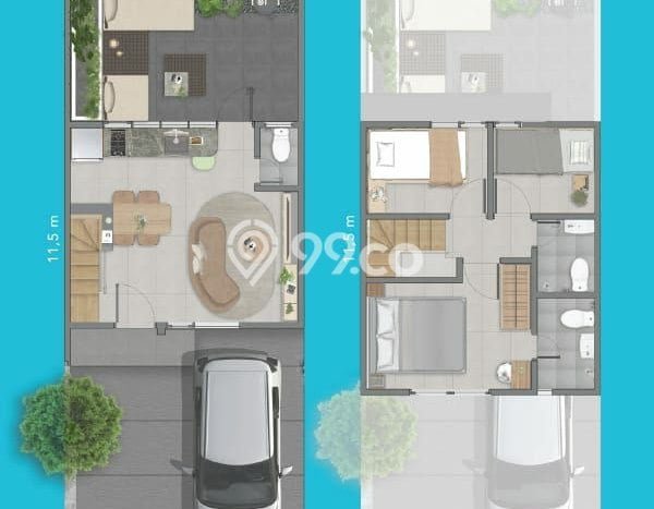 Rumah Modern Minimalis 3 Kamar Siap Huni di Sukma Jaya Rumah Modern Minimalis 3 Kamar Siap Huni di Sukma Jaya