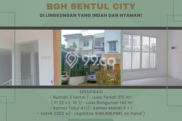 Rumah Modern 5 Kamar LT 215m2 di Sentul City Rumah Modern 5 Kamar LT 215m2 di Sentul City