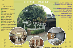 Hunian Eksklusif Siap Huni LT 400m2 di Tebet, Jakarta Selatan Hunian Eksklusif Siap Huni LT 400m2 di Tebet, Jakarta Selatan