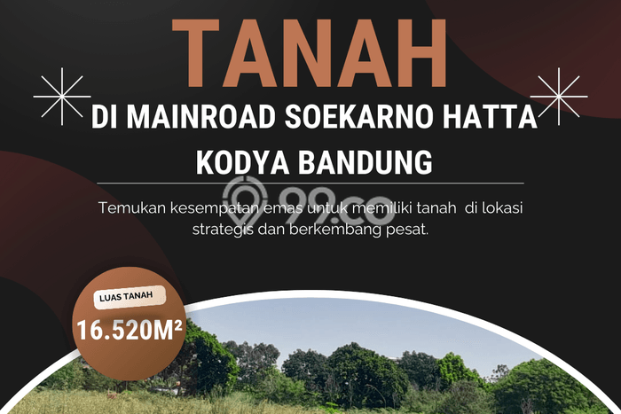 Tanah Dijual Area Strategis di Soekarno Hatta Bandung 16520m2 Tanah Dijual Area Strategis di Soekarno Hatta Bandung 16520m2