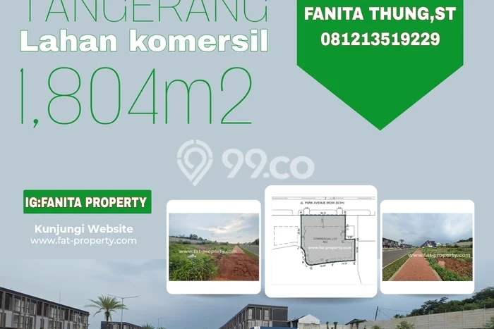 Lahan Kosong Disewakan di Legok, Tangerang, Luas 1804m2 Lahan Kosong Disewakan di Legok, Tangerang, Luas 1804m2