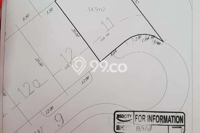 Untuk Dijual Tanah di Tangerang, Luas 343m2 - Untuk Dijual Tanah di Tangerang, Luas 343m2 -