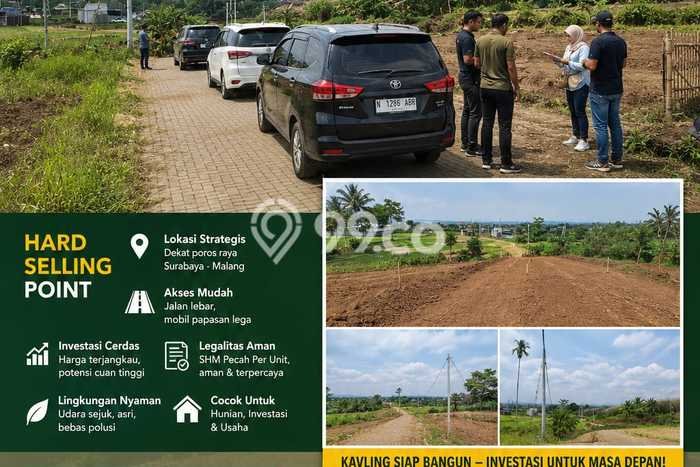 Tanah Strategis Dijual di Singosari Malang 63m2 Tanah Strategis Dijual di Singosari Malang 63m2
