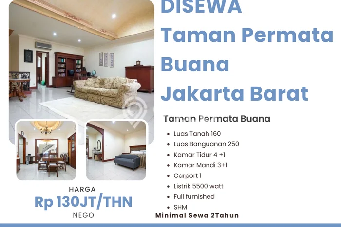 Rumah area Permata Buana, 4 KT, Lingkungan Tenang Rumah area Permata Buana, 4 KT, Lingkungan Tenang