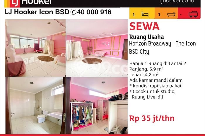 Komersial Disewa di Tangerang dengan LB 25m2 Area Komersial Ramai Komersial Disewa di Tangerang dengan LB 25m2 Area Komersial Ramai